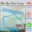 Kích Thước Màn Lớn: 2m5x2m, 3mx2m, 3m5x2m, 4mx2m mùng tuyn thái lạnh thêu hoa mai cao cấp. Chống muỗi hiệu quả