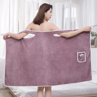 Khăn tắm choàng nữ đa năng Vải bông mềm mịn, thấm hút nước nhanh, an toàn cho da.