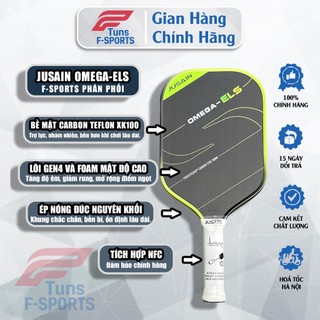 (Chính Hãng) Vợt Pickleball Jusain Tera Full Foam, Omega, Arena Master, VX Series IV Gen 3 – Trợ Lực & Kiểm Soát Cao
