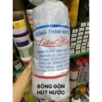 Bông Gòn y Tế hút nước Liên Hiệp 400g- 100 gr , Bông Trắng tinh Siêu Hút Nước
