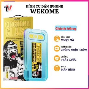 Kính Cường Lực KingKong Dành cho IPhone.Trong Suốt và Chống Nhìn Trộm WEKOME Chính Hãng.Phủ Nano cao cấp!