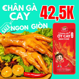 COMBO 10 CHÂN GÀ HOÀNG TỬ NHỎ MÀU ĐỎ CAY