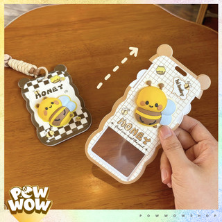 Bao Đựng Thẻ Nhân Viên Kèm Dây Đeo Polyester Phong Cách Hoạ Tiết Nổi Khối 3D Animal Hình Thú Panda Capybara Thú Vị