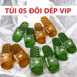 Dép VIP Nam Nữ Đi Trong Nhà, Văn Phòng, Dép Nhựa Lê Chống Trượt Êm Chân Bền Đẹp