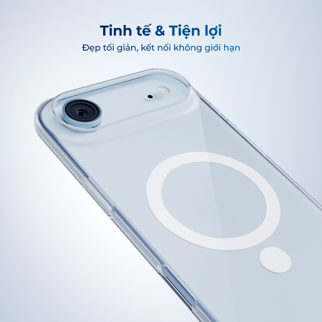 Ốp lưng CLASSIC iPhone 17 & iPhone Air SLIMCASE - Không ố vàng, siêu mỏng, hỗ trợ sạc không dây