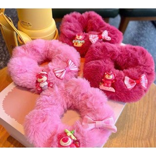 Scrunchies cột tóc lông mềm mịn charm mini colorful dễ thương màu sắc pastel