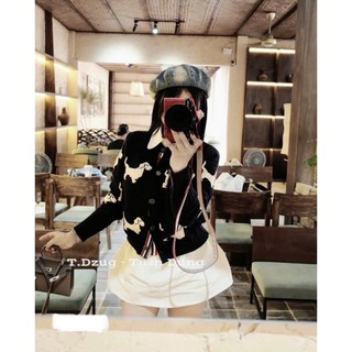 Áo Len Cardigan Thomb Dài Tay Cài Cúc QCCC Cao Cấp