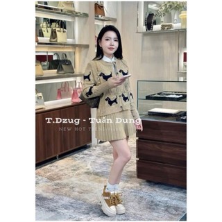 Áo Len Cardigan Thomb Dài Tay Cài Cúc QCCC Cao Cấp