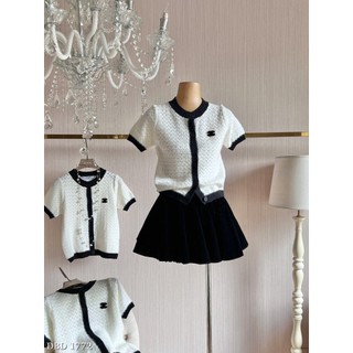 Áo Len Cardigan Ngắn Tay Trắng Trơn Basic QCCC Cao Cấp