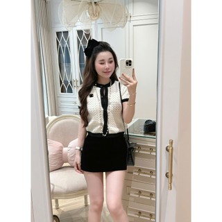Áo Len Cardigan Ngắn Tay Trắng Trơn Basic QCCC Cao Cấp