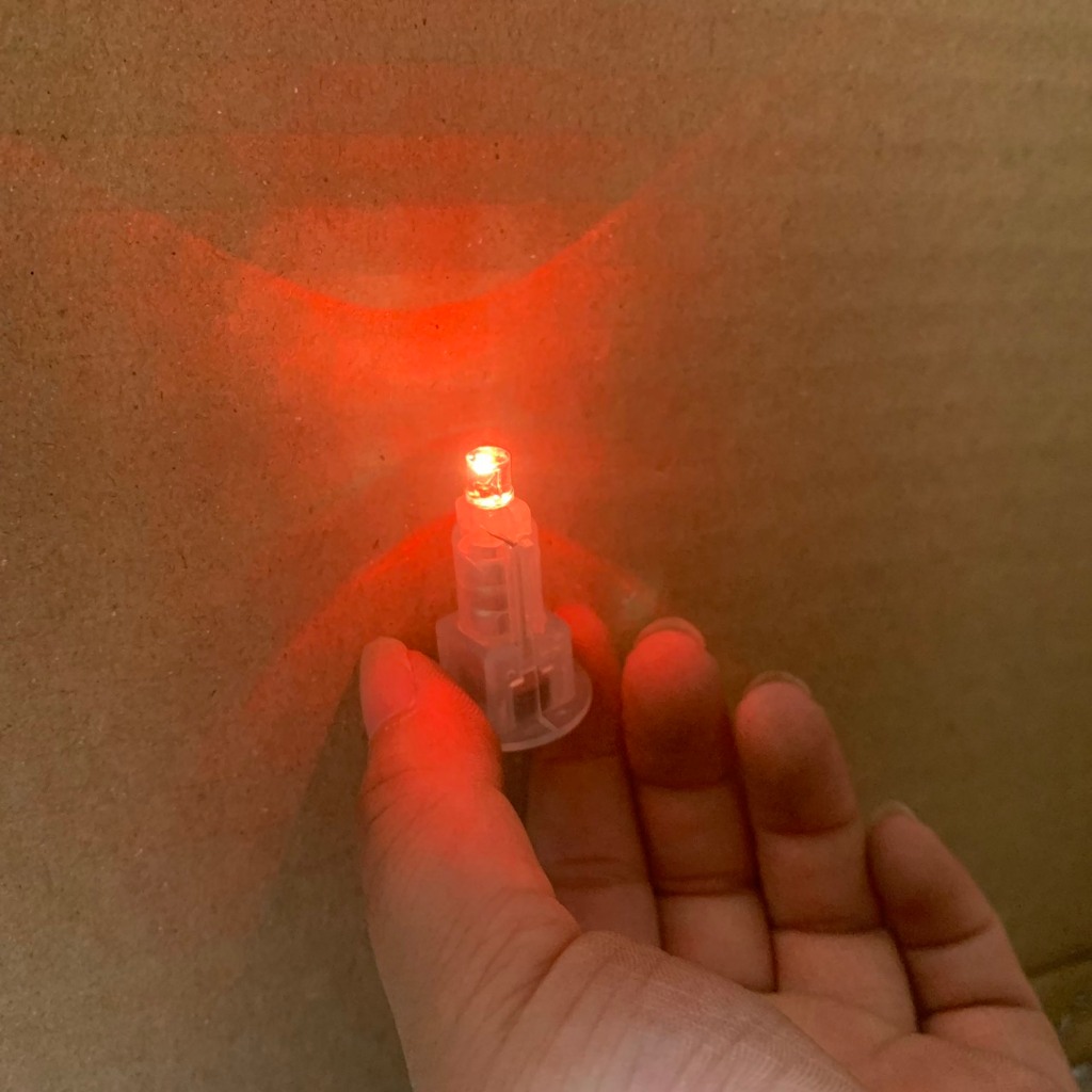 50 đèn LED vỏ vàng vỏ trắng , dùng cho vào đèn lồng vải, đèn ông sao