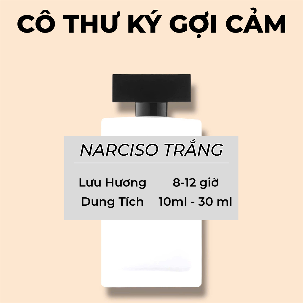 Nước Hoa Nữ Nar Trắng – Nước Hoa Cao Cấp Chính Hãng – Hương Thơm Thanh Lịch Nữ Tính