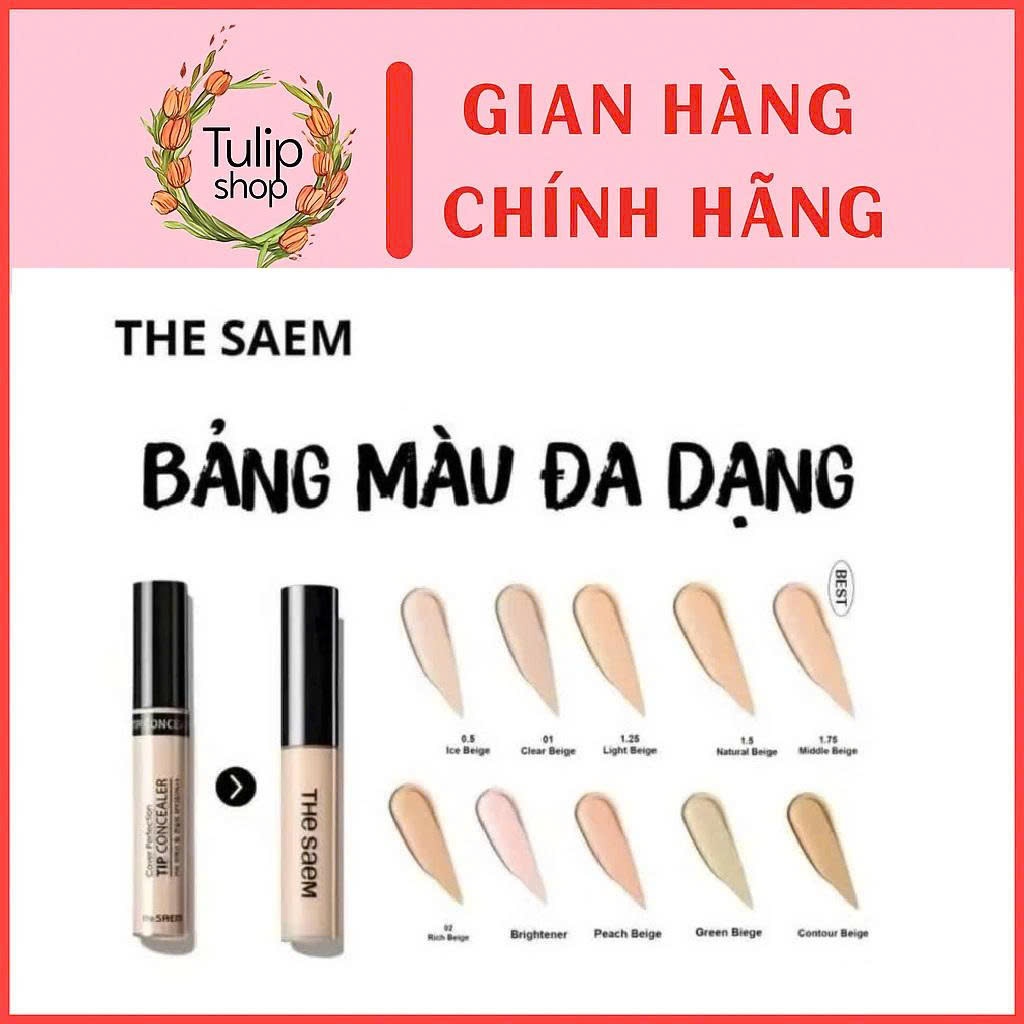 Kem Che Khuyết Điểm The Same Cover Perfection Tip Concealer SPF28 PA++ 6.5g