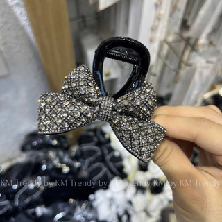 kẹp tóc nơ đá bling phối đồ sang chảnh chuẩn l1