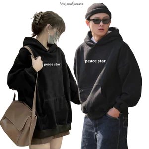 Áo khoác hoodie Space star nỉ siêu rẻ phù hợp nam nữ (có feedback+ video sản phẩm thật ) - PEACE L1