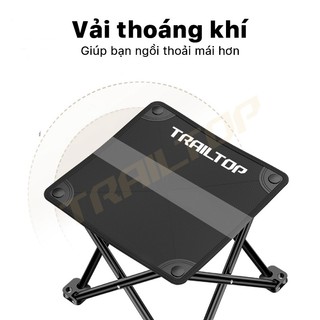 【COD】Trailtop Ghế Gấp Gọn Camping Ghế nhỏ ngoài trời Dã Ngoại Du Lịch Chịu Tải 120kg Vải Oxford 600D