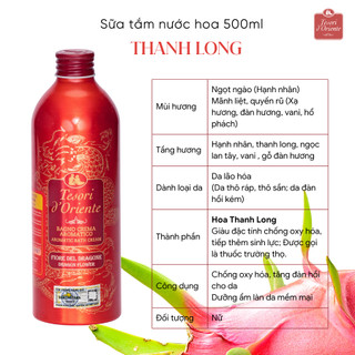 Sữa tắm nước hoa Tesori d'Oriente chính hãng 500ml kèm vòi nhập khẩu trực tiếp từ Ý chính hãng (MALL)