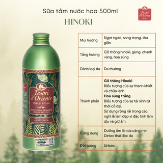 Sữa tắm nước hoa Tesori d'Oriente chính hãng 500ml kèm vòi nhập khẩu trực tiếp từ Ý chính hãng (MALL)