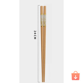 Combo 5 vỉ đũa tre vân đá tự nhiên cao cấp kháng khuẩn dùng hàng ngày