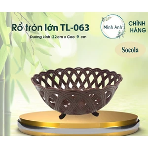 COMBO 5 CÁI - Rổ nhựa tròn đựng rau củ đa năng tiện lợi nhỏ khay TL-068 và TL-063 rổ