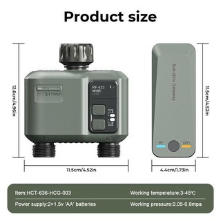 Van Nước Tưới Cây Tự Động Qua Điện Thoại WIFI HCT 633 & 636 Điều Khiển Từ Xa Chống Nước IPX5