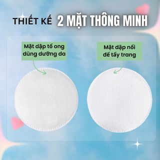 [140 Miếng] Bông Tẩy Trang SILCA JAPAN Cotton Tự Nhiên Mềm Mịn, Không Xơ Bông Thấm Hút Nhanh.
