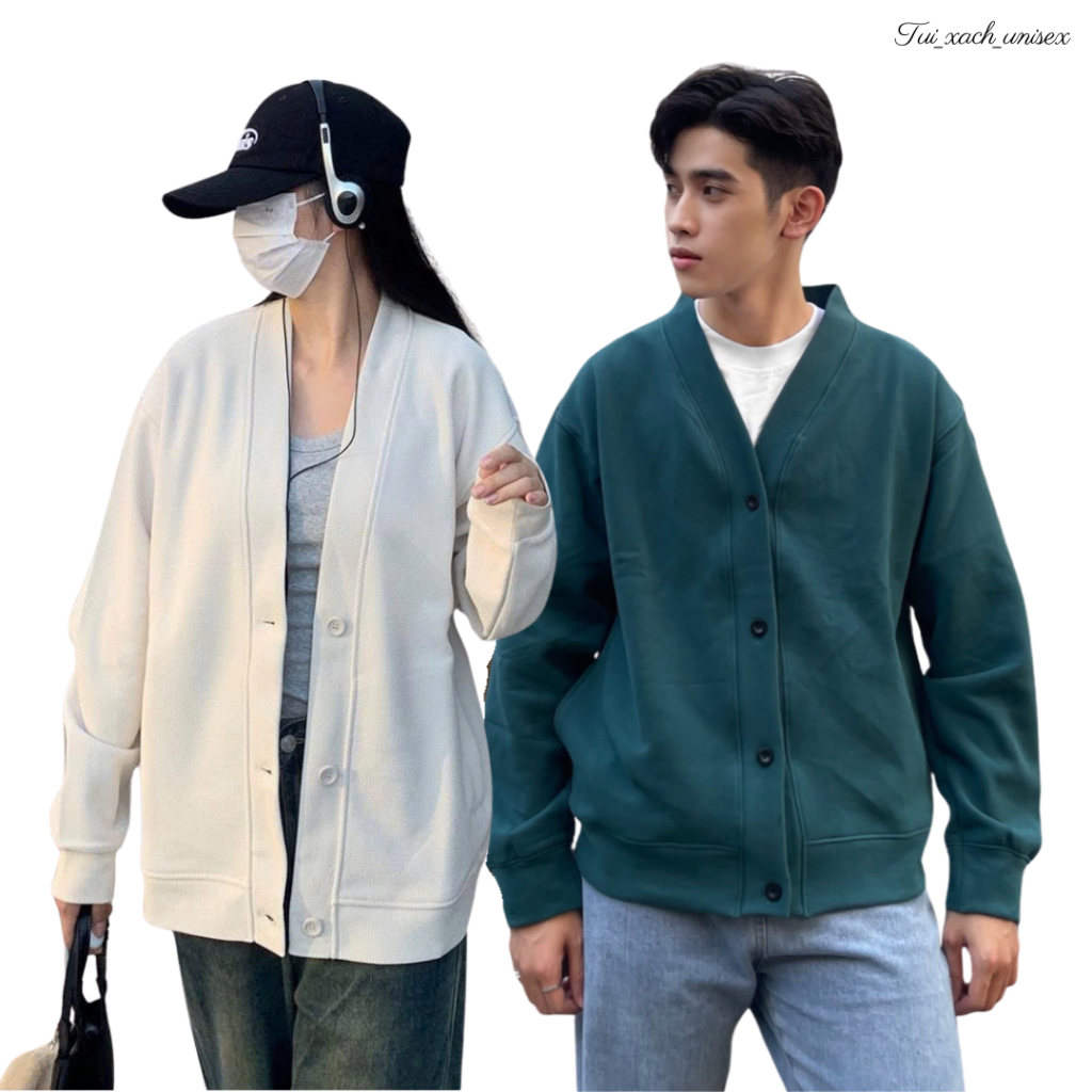 Áo khoác cadigan nam nữ chất nỉ cao cấp, dễ mặc dễ phối đồ, hợp mọi thời đại - unisex C1