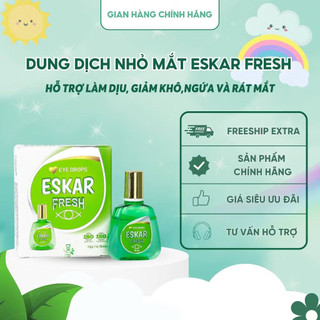 Dung Dịch Nhỏ Mắt Eskar Fresh Hỗ Trợ Làm Dịu Mắt,Giảm khô,Ngứa Và Rát Mắt-DK PHARMA