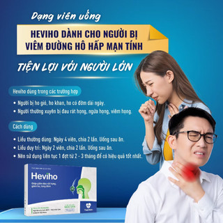 [HỘP 3 VỈ] Viên Ngậm Ho HEVIHO Giảm Ho Giảm Đờm Giảm Triệu Chứng Đau Rát Họng Viêm Phế Quản