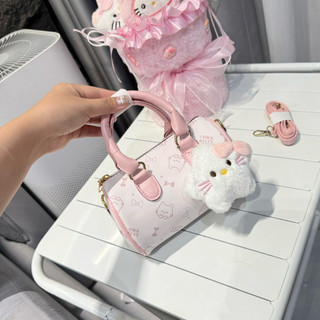 Túi xách nữ đeo chéo, túi cầm tay dáng trống size 17 đáng yêu kèm chamr cute dễ thương -NQ250