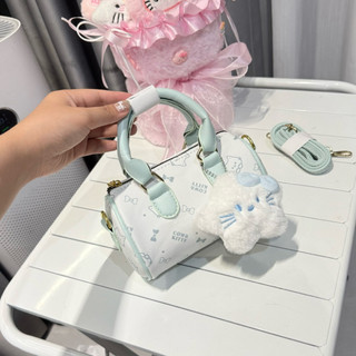 Túi xách nữ đeo chéo, túi cầm tay dáng trống size 17 đáng yêu kèm chamr cute dễ thương -NQ250