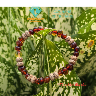 Vòng Hổ phách bồ đề cho bé sơ sinh ngủ ngon Amberose