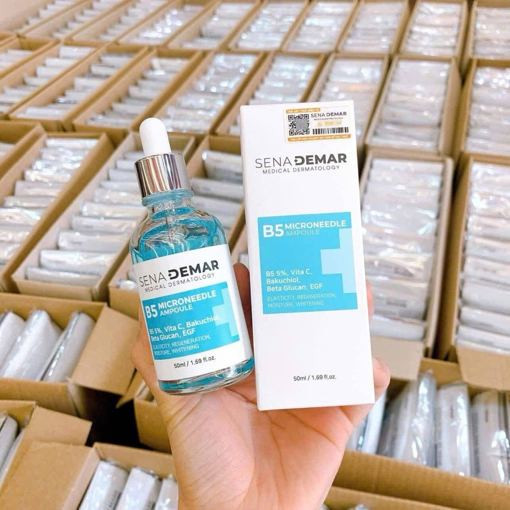 Serum B5 sena demar b5 microneedle ampoule giúp dưỡng ẩm, giảm nhăn, 50ml/100ml - hạn 2028 serum b5 senademar  IS362