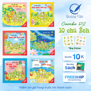 Sách Combo Ehon Nhật Bản 10 Chú Ếch Phần 2 - TB 2024 (Tập 7 - 12)