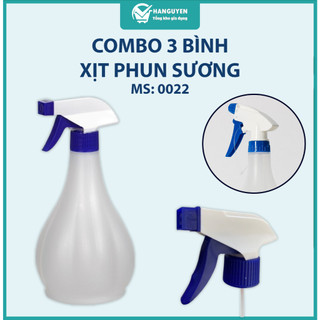 Combo 3 bình xịt tưới cây 550ml dạng phun sương cầm tay khử khuẩn tưới cây cảnh ms: 0022