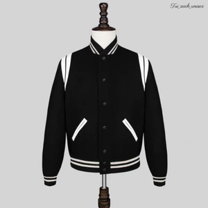 Áo Khoác Nỉ Nam Nữ Bomber phối sọc vai cúc bấm Phong Cách Thu Đông size 35-70kg k1