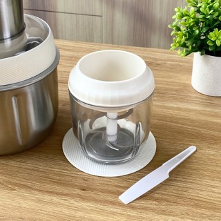 Máy xay thịt Haatz CIM382 đa năng công suất 500W 2 cối 2.5L,0.75L lưỡi dao sắc bén kèm đầu đánh ruốc