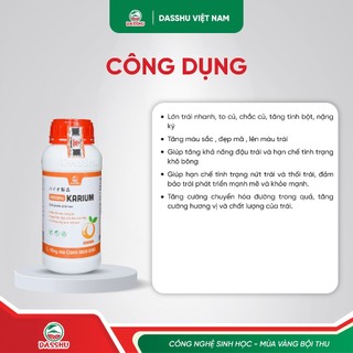 DASSHU KARIUM - Hỗ Trợ Dưỡng Trái, Hỗ Trợ Trái Ngọt, Chín Đều, Trái Bóng