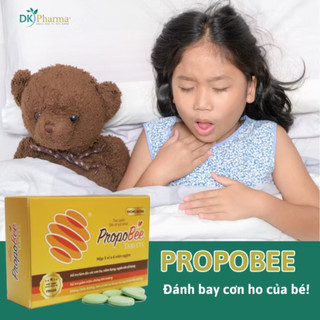 Viên Ngậm Keo Ong Thảo Dược Propobee hộp 3 vỉ x 6 viên Giảm Ho,Đau Rát Họng DK PHARMA