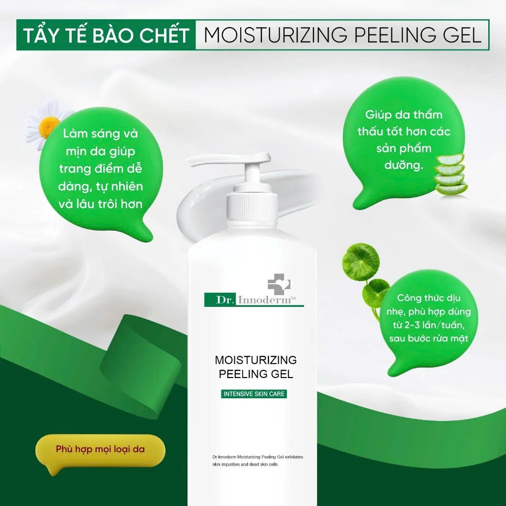 [Dr.Innoderm]_Tẩy Tế Bào Da Chết_Moisturizing Peeling Gelm_Sản phẩm chính hãng_Xuất VAT 100%