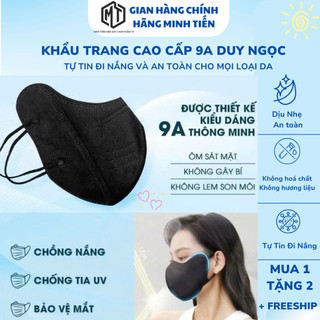 Khẩu Trang 9A DUY NGỌC Set 300- 200-100 Cái Chuẩn 5 Lớp Size 48-85kg Che Phủ Ôm Mặt Ngăn Bụi Tia Uv
