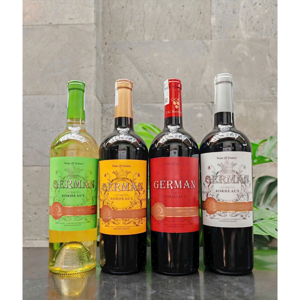 Rượu vang Pháp German UG Bordeaux 750ml nhập khẩu | Shopee Việt Nam