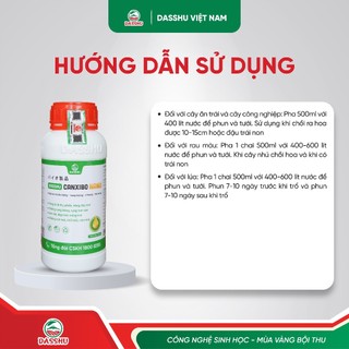 DASSHU CANXIBO NANO - Hỗ Trợ Cứng Cây, Chắc Trái, Hạn Chế Chống Rụng Quả Thay Thế NPK 500ML
