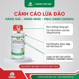 DASSHU CANXIBO NANO - Hỗ Trợ Cứng Cây, Chắc Trái, Hạn Chế Chống Rụng Quả Thay Thế NPK 500ML