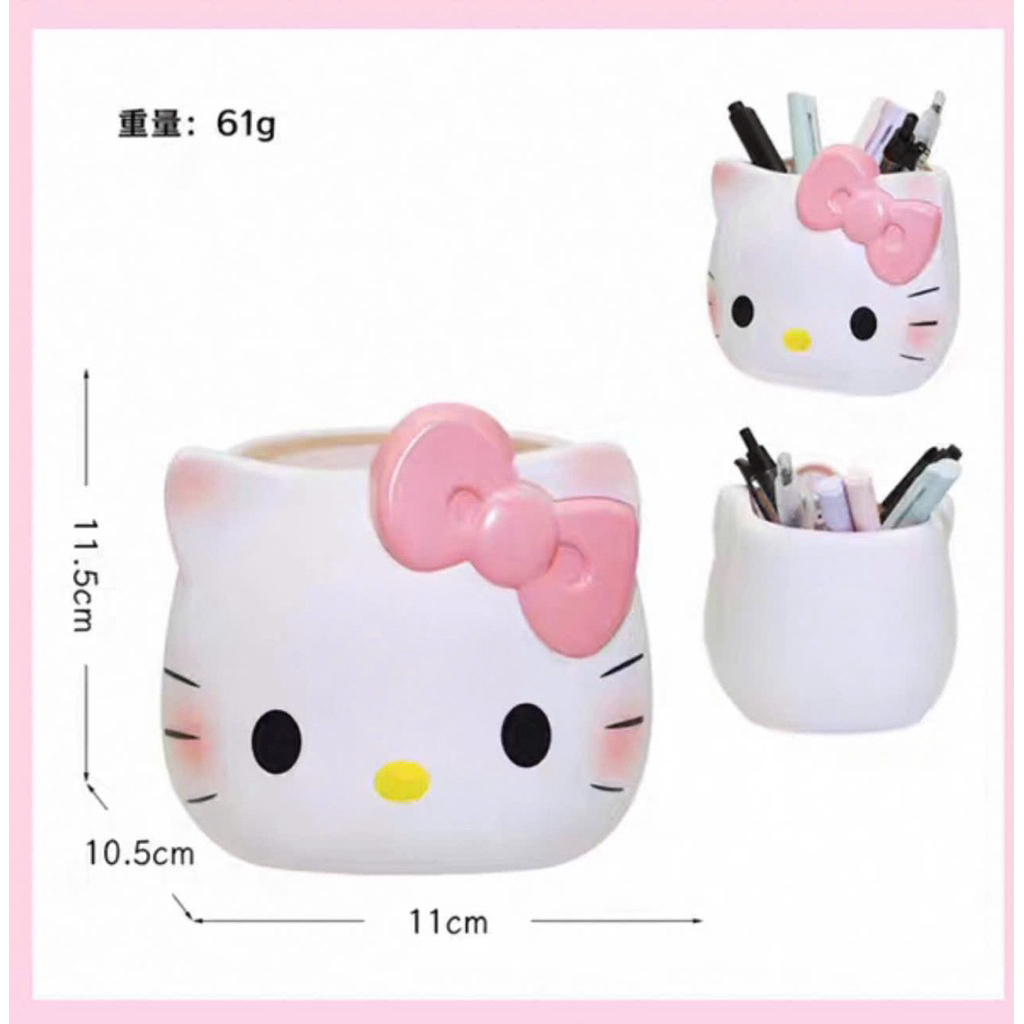 Ống cắm bút, đựng cọ trang điểm hello kittty đa năng tiện lợi