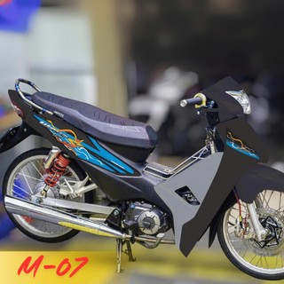 Decal tem rời xe Wave S 110cc mẫu VÂN MÂY trang trí dàn áo nổi bật với decal 3 lớp M07