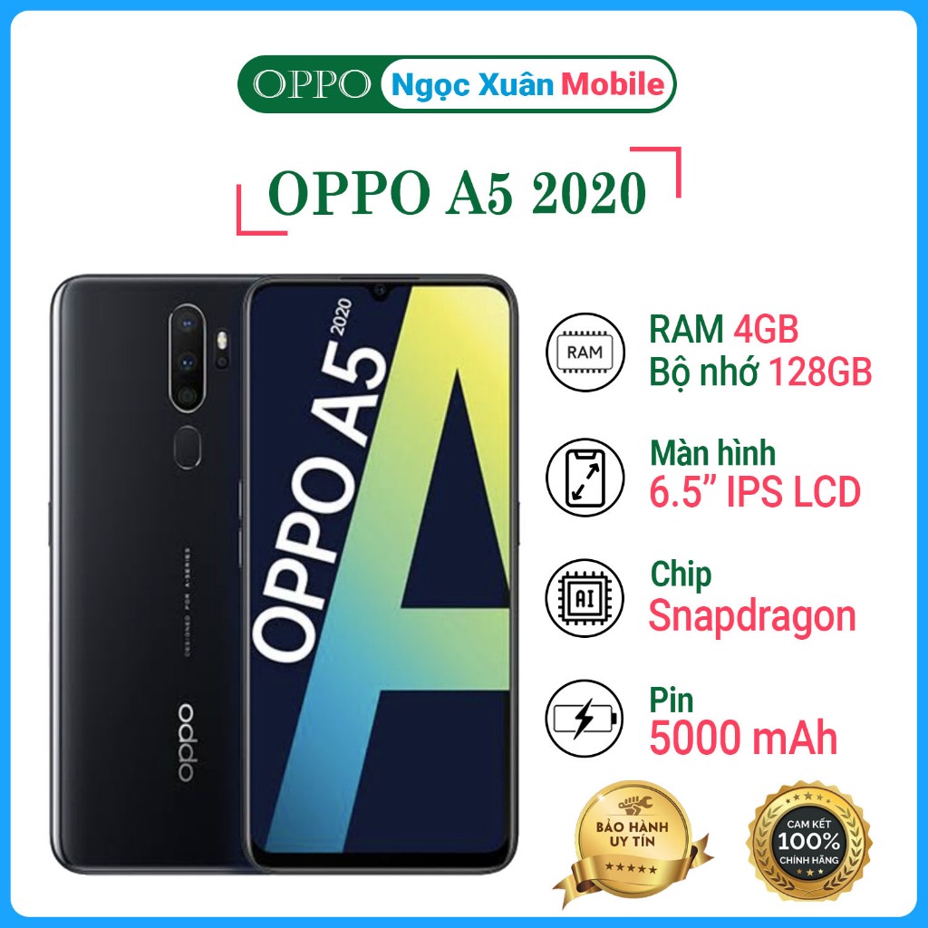Điện thoại oppo a5 2020 4gb|128gb giá tốt Tháng 10, 2025 Mua - Main Image