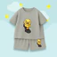Set Bộ Trẻ Em Mùa Hè Cotton Mềm Mịn – Hình Vịt Vàng Lè Lưỡi Lướt Ván Cute, Dễ Thương (M 285)