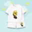 Set Bộ Trẻ Em Mùa Hè Cotton Mềm Mịn – Hình Vịt Vàng Lè Lưỡi Lướt Ván Cute, Dễ Thương (M 285)
