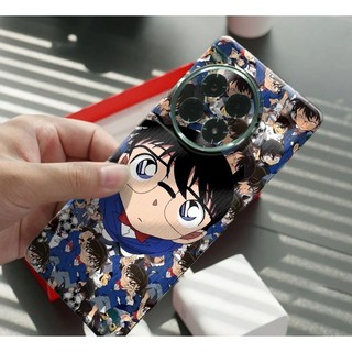Miếng dán skin mặt lưng full viền Conan cho điện thoại S25 Ultra S24 Ultra S23 S22 Ultra Fold 3 4 5 Flip3 Fold 4